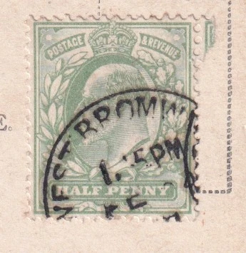 Postmark of West Bromwich Partial